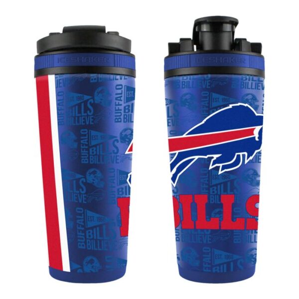 Buffalo Bills 26oz. 4D Stainless Steel Ice Shaker Bottle