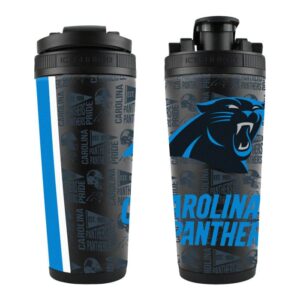 Carolina Panthers 26oz. 4D Stainless Steel Ice Shaker Bottle