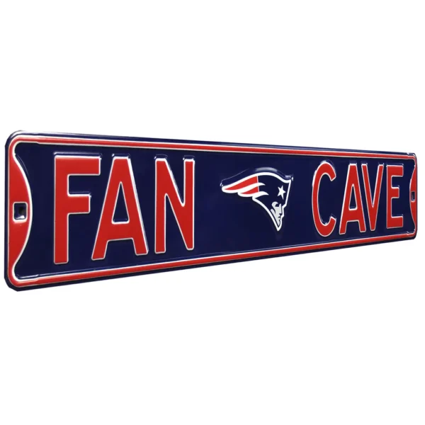 Patriots Fan Cave Street Sign