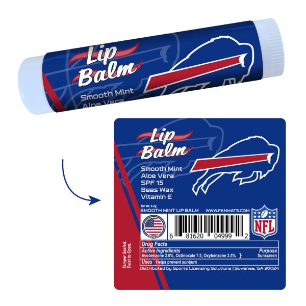 Buffalo Bills Smooth Mint SPF 15 Lip Balm