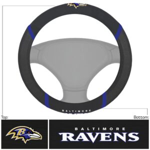 Baltimore Ravens Embroidered Steering Wheel Cover