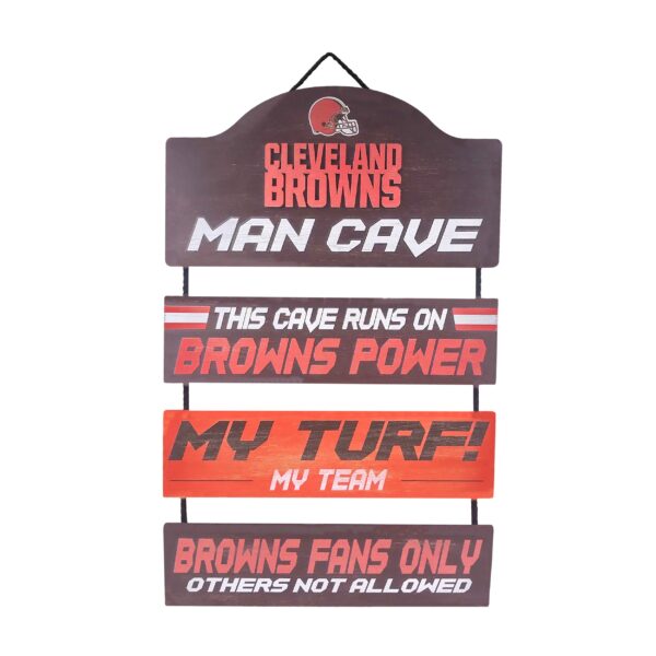 Cleveland Browns Man Cave Sign