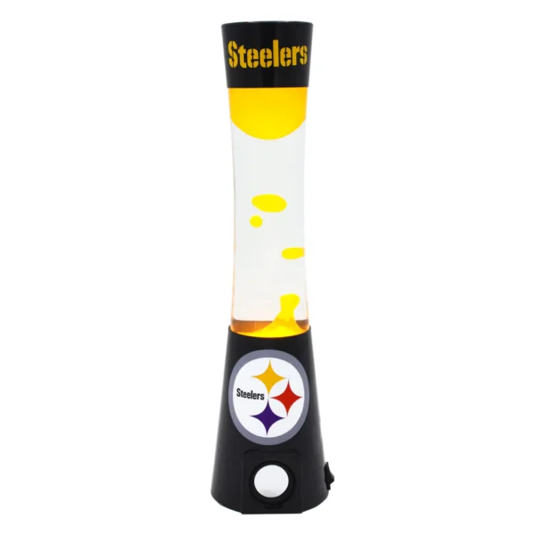 Steelers Sporticulture 2-in-1 NFL Team Magma Lamp with Built-in Bluetooth Speaker