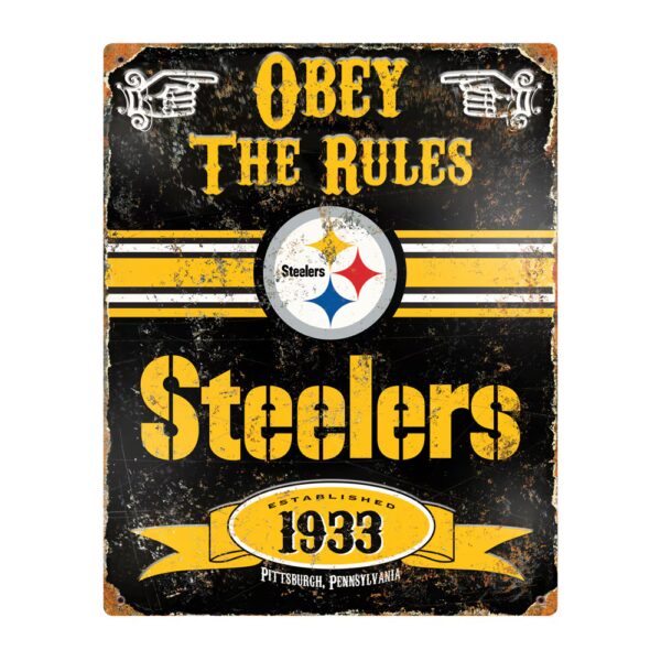 Steelers Vintage Metal Sign
