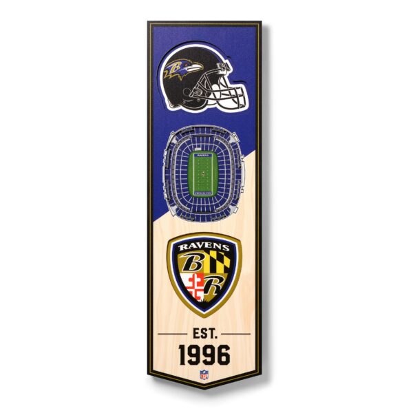 Baltimore Ravens 3D Stadium Banner