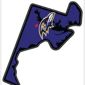 Baltimore Ravens home state vinyl sticker