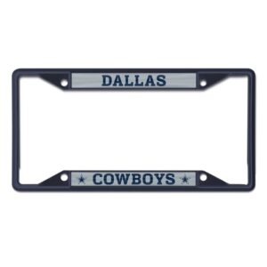 Dallas Cowboys Chrome Color License Plate Frame