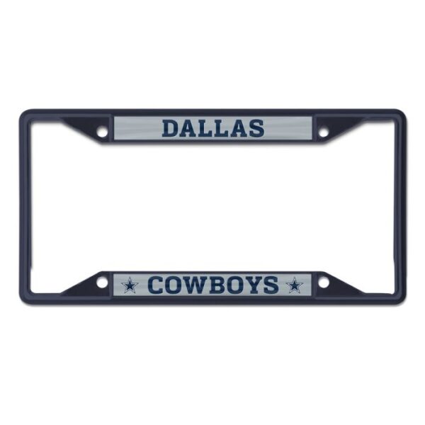 Dallas Cowboys Chrome Color License Plate Frame