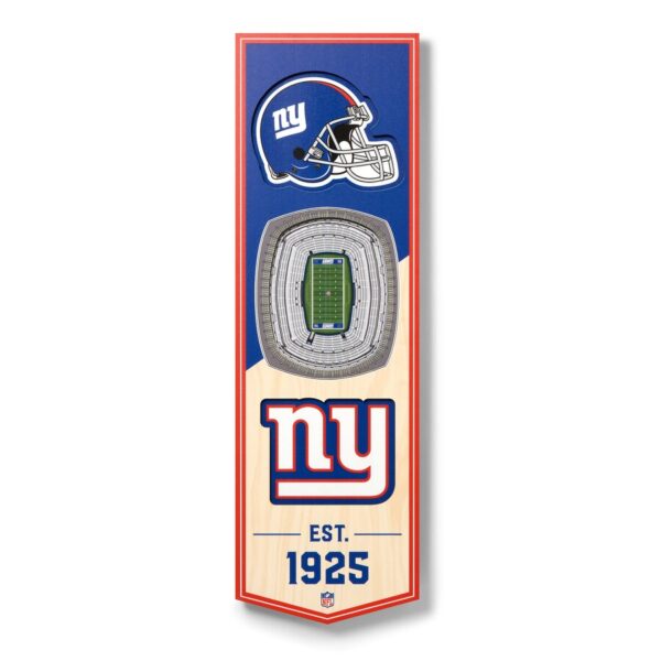 New York Giants 3D Stadium Banner