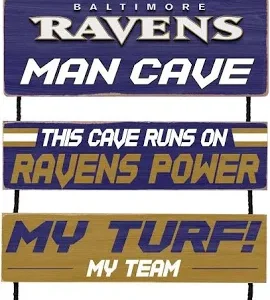 Baltimore Ravens man cave sign