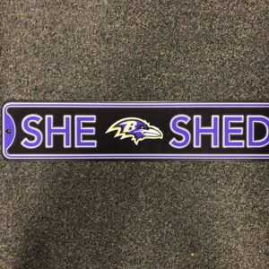 Baltimore Ravens She Shed Sign