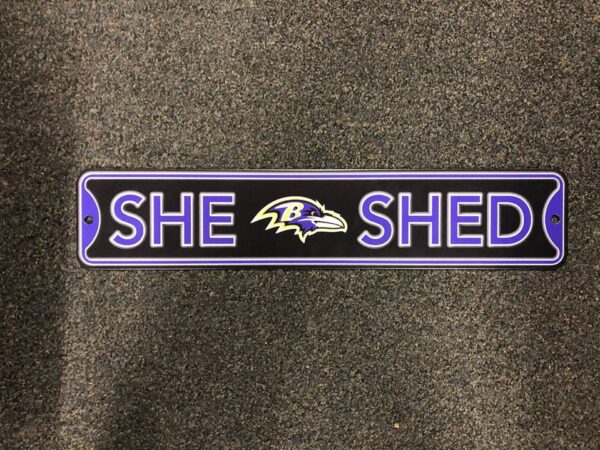 Baltimore Ravens She Shed Sign