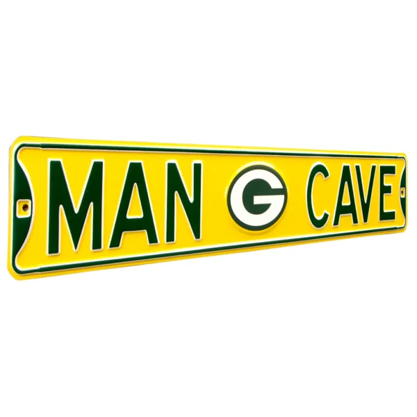 Packers Man Cave Street Sign