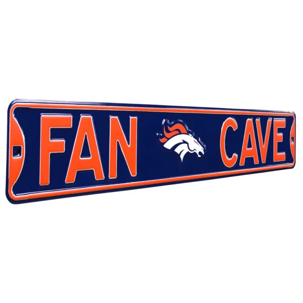 Broncos Fan Cave Street Sign