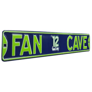 Seahawks 12 Fan Cave Street Sign