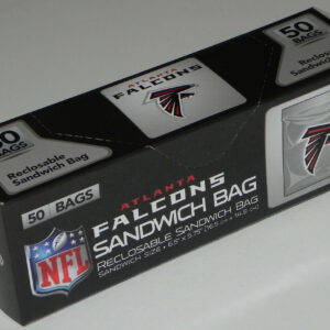 Atlanta Falcons Sandwich Press to Close Bag (Pack of 50)